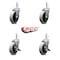 Service Caster Choice Bussing Utility Cart Swivel Caster Replacement Set CHO-SCC-GR05S410-TPRS-716138-2-SLB-2 - alternate 2